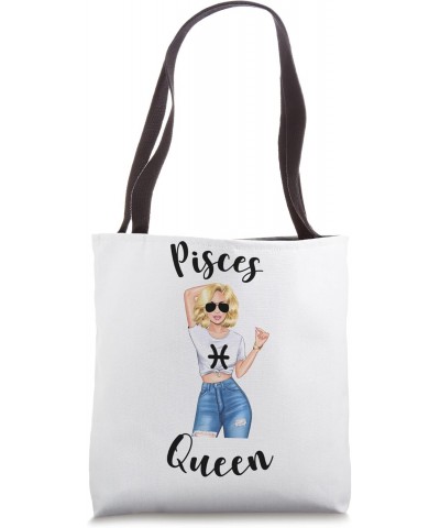 Pisces Queen Mom Zodiac Astrology Birthday Symbol Sign Tote Bag $13.16 Totes