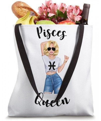 Pisces Queen Mom Zodiac Astrology Birthday Symbol Sign Tote Bag $13.16 Totes