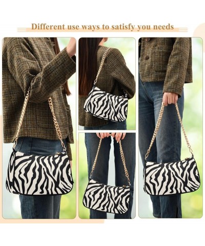 Jungle Palm Leaves Clutch Purse Hobo Fashion Bag Women's Small Handbags over the Shoulder Purse Animal Zebra Print $12.00 Sho...