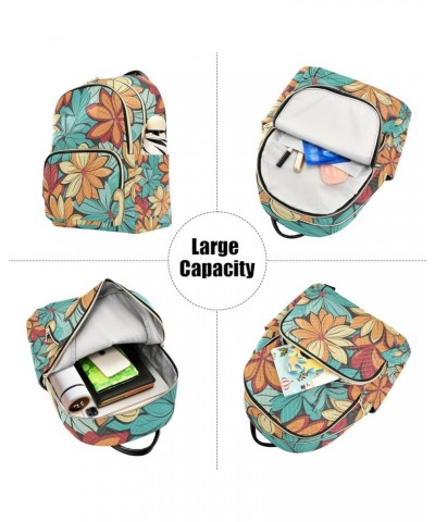 Colorful Floral Women's Backpack Purse Fashion Travel Anti Theft Backpack Casual Daypack for Work College,M Medium $16.45 Bac...