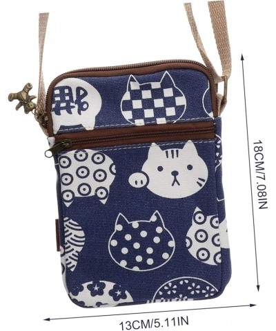 Diagonal Phone Bag Crossbody Wallets for Women Canvas Shoulder Bag Teen Girl Purse Women Mini Bag As Shown1 $7.75 Crossbody Bags