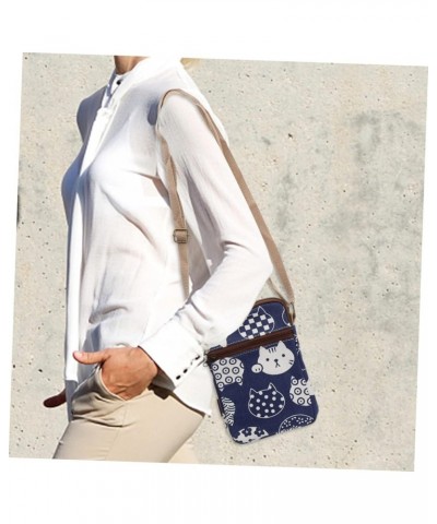 Diagonal Phone Bag Crossbody Wallets for Women Canvas Shoulder Bag Teen Girl Purse Women Mini Bag As Shown1 $7.75 Crossbody Bags