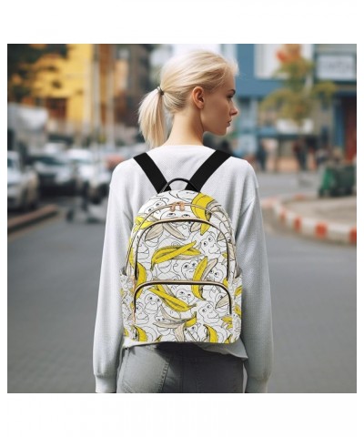 Small Backpack for Women Travel Bag Monkey and Bananas Daypack Purse Fashion Shoulder Bag Rucksack Small A224 $15.33 Backpacks