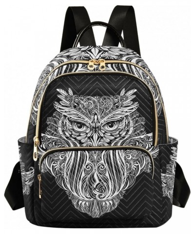 Small Backpack for Women Travel Bag Owl Boho Mandala Daypack Purse Fashion Shoulder Bag Rucksack Small B801 $10.40 Backpacks