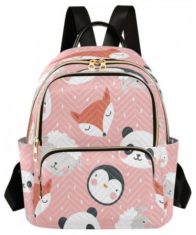 Women Backpack Purse Panda Bear Fox Sheep Penguin Fashion Shoulder Bags Travel Backpack Small Daypacks M Small $14.56 Backpacks