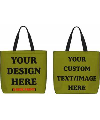 Personalized Tote Bag Custom Bag Add Your Design For Travel Business Shopping Customized Reusable Shoulder Bag For Women Mili...