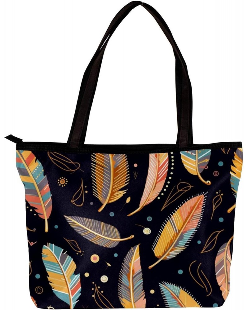 The Tote Bag For Women,Purses For Women,Handbags For Women,Bohemian Style Feather Leaves Handbags $13.87 Totes