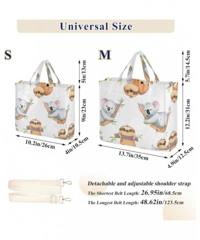 Watercolor Koala Sloth Tote Women Handbag Reusable Travel Totes Pattern Tote Bag Laptop Big Satchel Watercolor Koala Sloth $1...