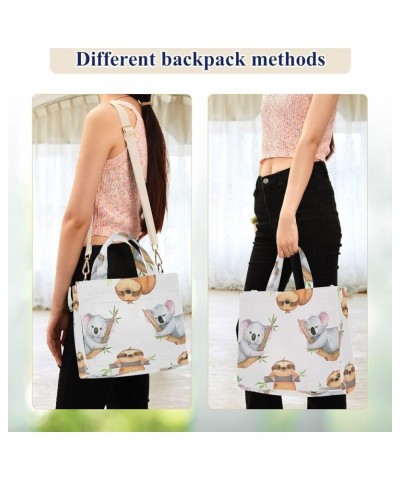 Watercolor Koala Sloth Tote Women Handbag Reusable Travel Totes Pattern Tote Bag Laptop Big Satchel Watercolor Koala Sloth $1...