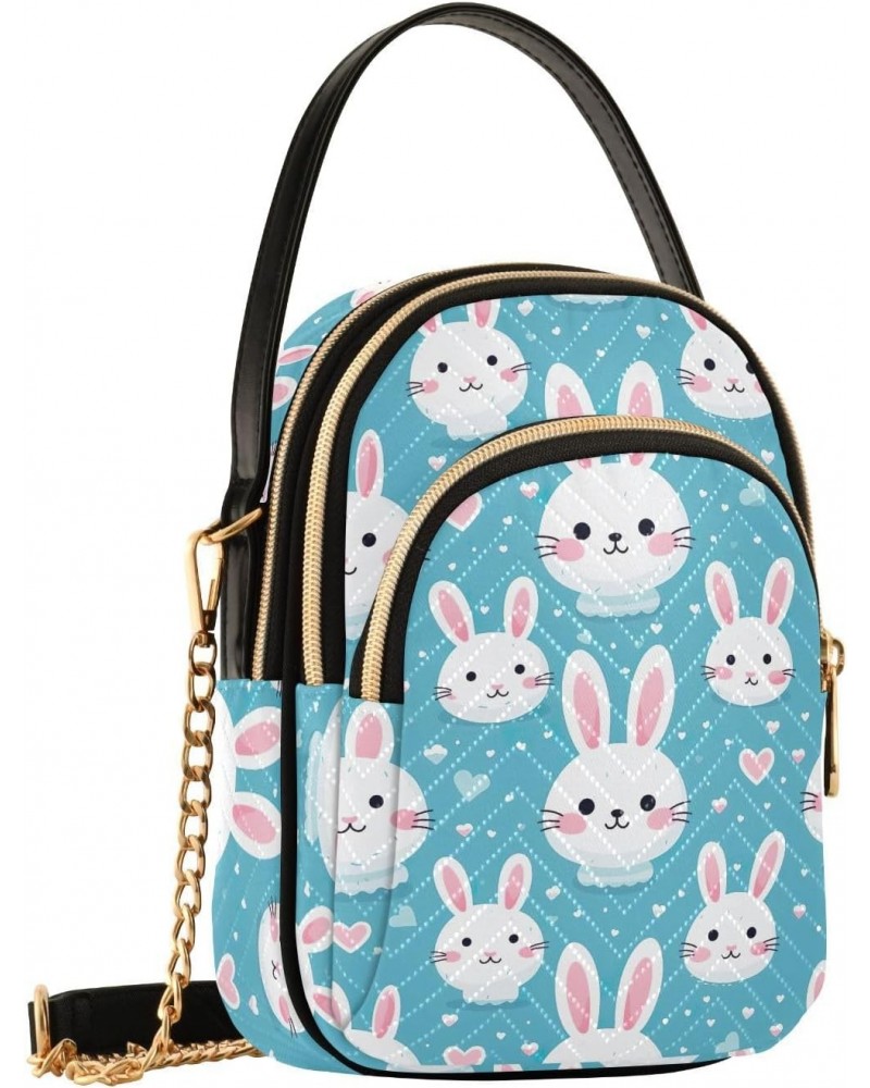 Easter Bunny Rabbit Eggs Small Crossbody Purses for Women Crossbody Bags Fanny Packs Handbags Wallet Cell Phone Shoulder Purs...