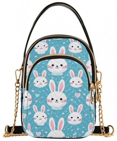 Easter Bunny Rabbit Eggs Small Crossbody Purses for Women Crossbody Bags Fanny Packs Handbags Wallet Cell Phone Shoulder Purs...