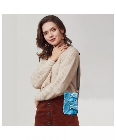 Faux Leather Crossbody Bag for Women, Messenger Bag, Shoulder Bag, Marble Print Patterns Art $15.19 Crossbody Bags