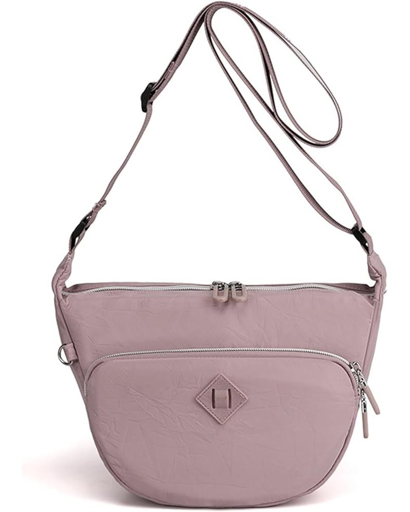 Nylon Crossbody Bag for Women Waterproof Shoulder Bag Casual Nylon Purse Handbag Small Lightweight Travel Purse Purple $19.18...