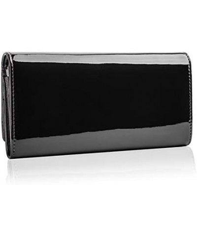 Lacquered women's wallet - Collection ROYAL (Green) Black $42.50 Wallets