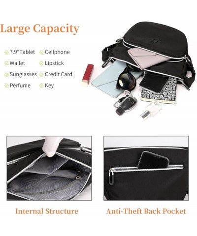 Nylon Crossbody Bag for Women Waterproof Shoulder Bag Casual Nylon Purse Handbag Small Lightweight Travel Purse Purple $19.18...