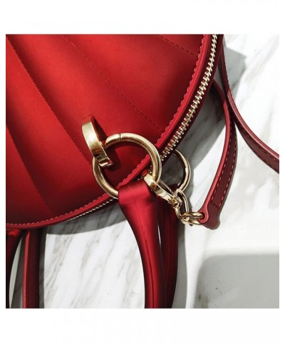 Fashion Cute Small Crossbody Bags for Women Stylish Top Handle Satchel Handbag Shoulder Bag Purses With Zipper Red $22.79 Sat...