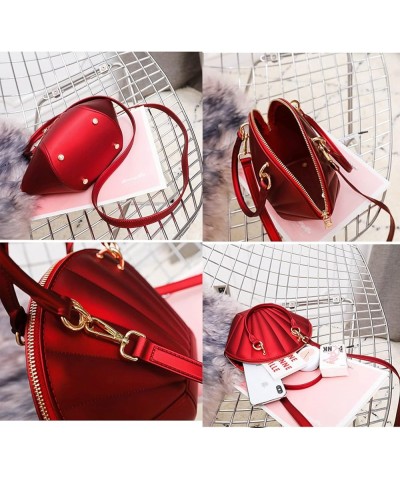 Fashion Cute Small Crossbody Bags for Women Stylish Top Handle Satchel Handbag Shoulder Bag Purses With Zipper Red $22.79 Sat...