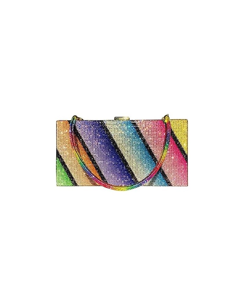 Women's Holographic Rainbow Wedding Clutch Bag Elegant Party Evening Clutch Purse and Handbag Luxury Crossbody Bag Rainbow $3...