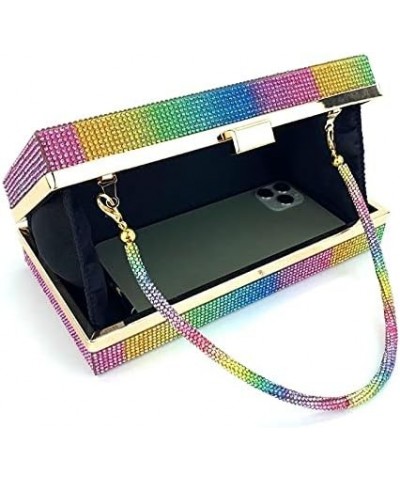 Women's Holographic Rainbow Wedding Clutch Bag Elegant Party Evening Clutch Purse and Handbag Luxury Crossbody Bag Rainbow $3...