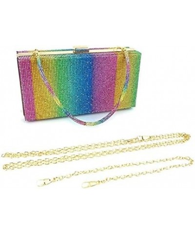 Women's Holographic Rainbow Wedding Clutch Bag Elegant Party Evening Clutch Purse and Handbag Luxury Crossbody Bag Rainbow $3...