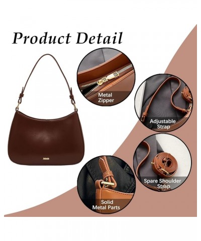 Small Crescent Vegan Crossbody Bags Purses for Women Trendy Handbag Lightweight with 2 Straps Shoulder Bag (Brown) Khaki $23....