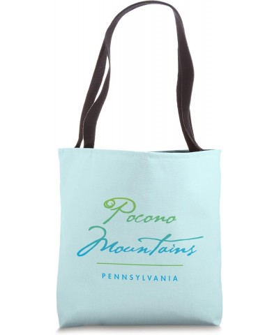 Pocono Mountains Pennsylvania Typographic Design Tote Bag $10.08 Totes