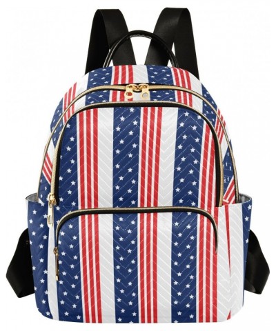 Usa Flag Star Stripes Fashion Backpack Purse for Women Multipurpose Casual Daypack with Multi Pockets & Secured Zipper Ladies...