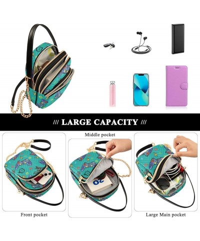 Crossbody Bags for Women Quilted Chain Crossbody Purses Trendy Silhouettes Gamepad Cross Body Phone Purse Handbag Gamepad 10 ...