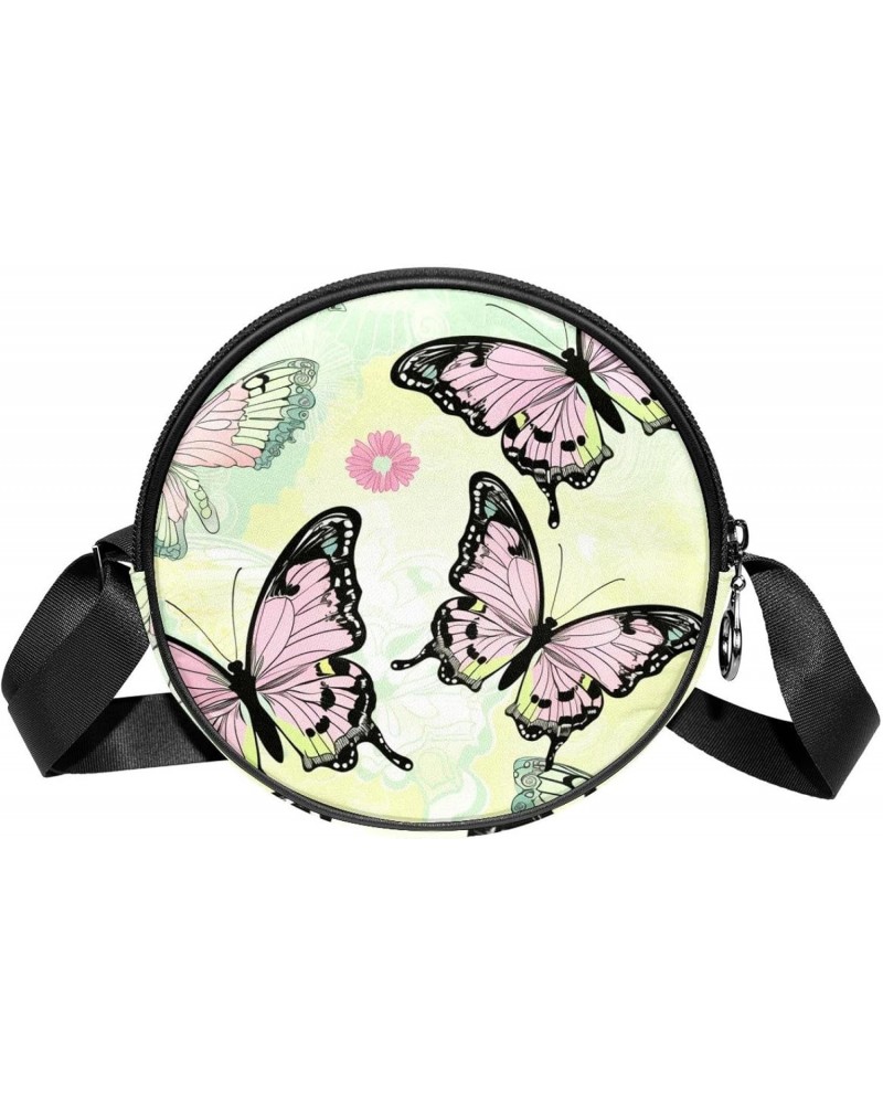 Crossbody Bags for Women,Crossbody Bag Men,Small Sling Bag,Abstract Flower and Butterfly,Crossbody Purse $10.49 Crossbody Bags