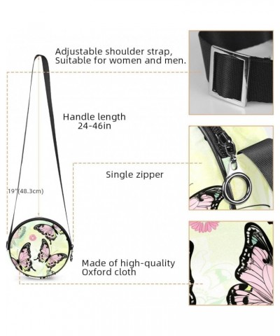 Crossbody Bags for Women,Crossbody Bag Men,Small Sling Bag,Abstract Flower and Butterfly,Crossbody Purse $10.49 Crossbody Bags