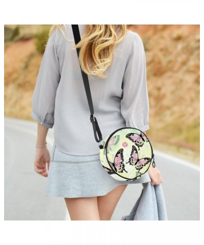 Crossbody Bags for Women,Crossbody Bag Men,Small Sling Bag,Abstract Flower and Butterfly,Crossbody Purse $10.49 Crossbody Bags