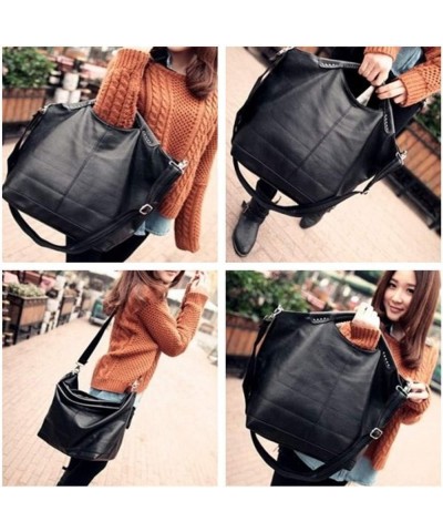 Women Top Handle Bag Bat Shape Rivet Tote Shoulder Bag for Shopping, Dating Working Black $39.07 Totes