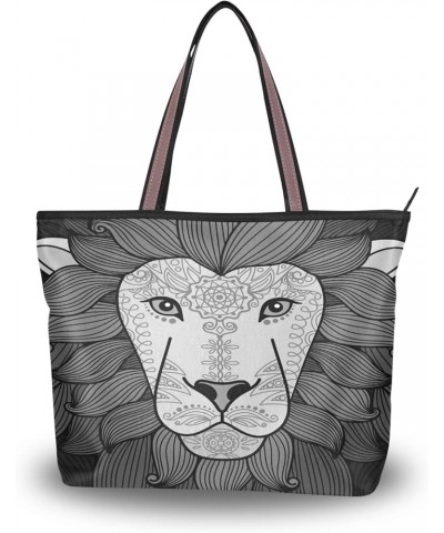 Large Tote Top Handle Bag, Women Zippered Handbag, Big Shoulder Hand Bags Multi 16 $9.49 Shoulder Bags