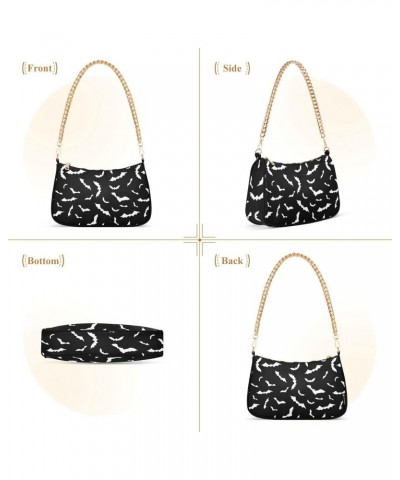 Shoulder Bags for Women, Halloween Bats Clutch Purse Chain Bag Tote Handbag $18.23 Shoulder Bags