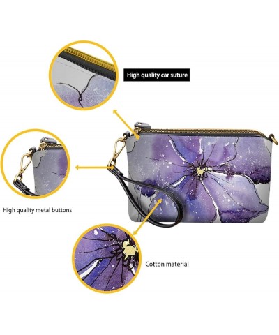 Wristlet Clutch Wallet Purses Leather Crossbody Bags Shoulder Handbag for Women Sunflower Butterfly $20.51 Clutches