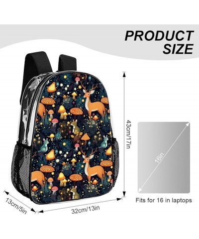 Clear Backpack Heavy Duty PVC Transparent Backpack Large Clear Book Bag for College Work (Train Pattern Cartoon) Pattern620 O...