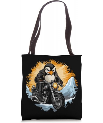 Penguin Motorcyclist/Motorcycle Penguins Tote Bag $11.55 Totes