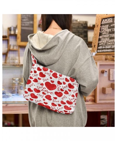 Fluffy Crossbody Bag for Women,Polyester Crossbody Bag Fluffy Tote Bag Lady Shoulder Bag 13 $10.56 Totes