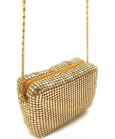 Women's X-Small Metal Mesh Evening bag Gold $11.79 Evening Bags