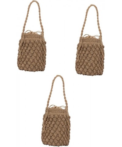 2 Pcs Woven Shoulder Bag Summer Handbags for Women Woven Crossbody Bags for Women Cross- Body Bag Woman Khakix3pcs $22.20 Sho...