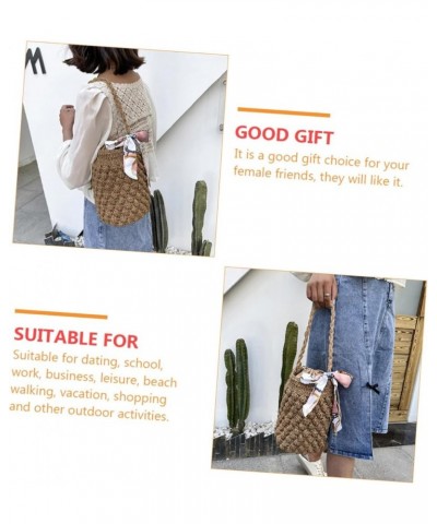 2 Pcs Woven Shoulder Bag Summer Handbags for Women Woven Crossbody Bags for Women Cross- Body Bag Woman Khakix3pcs $22.20 Sho...