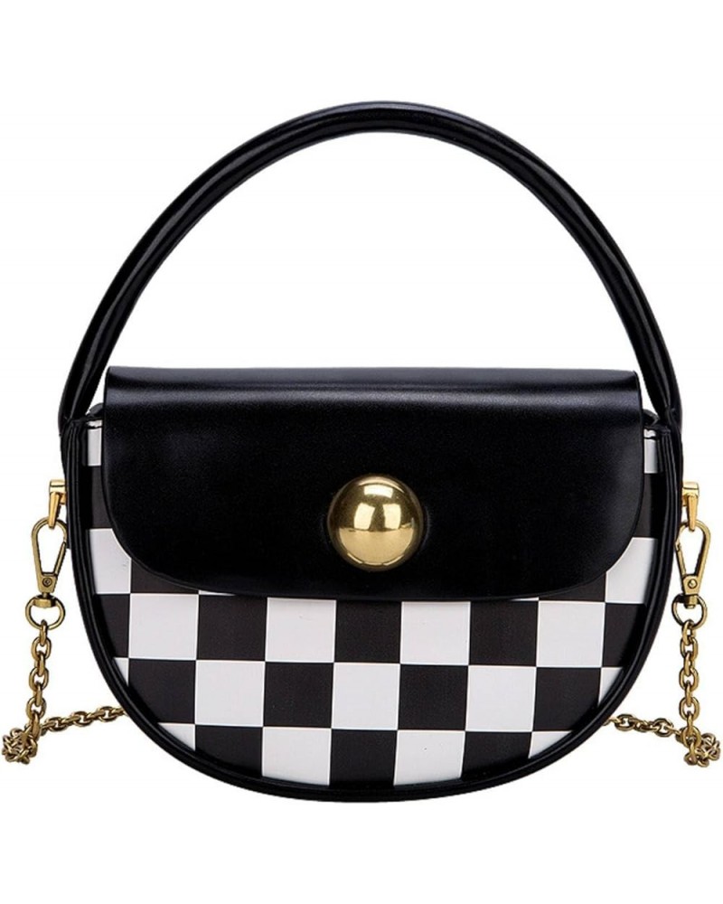 Fashion portable shoulder chain Women's bag high-grade all-matching Black $23.06 Shoulder Bags