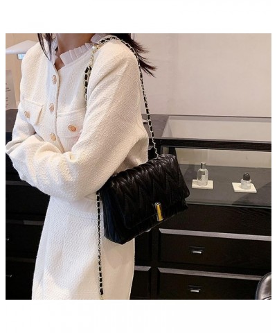 1pcs Handbags for Women Diamond Chain Shoulder Bag Denim Handbag for High-Grade Underarm Wrap Suture. Black $13.64 Shoulder Bags