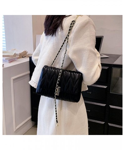 1pcs Handbags for Women Diamond Chain Shoulder Bag Denim Handbag for High-Grade Underarm Wrap Suture. Black $13.64 Shoulder Bags