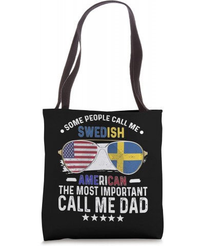 Swedish Dad Sweden Fathers Day Papa Swedish American Tote Bag $13.20 Totes