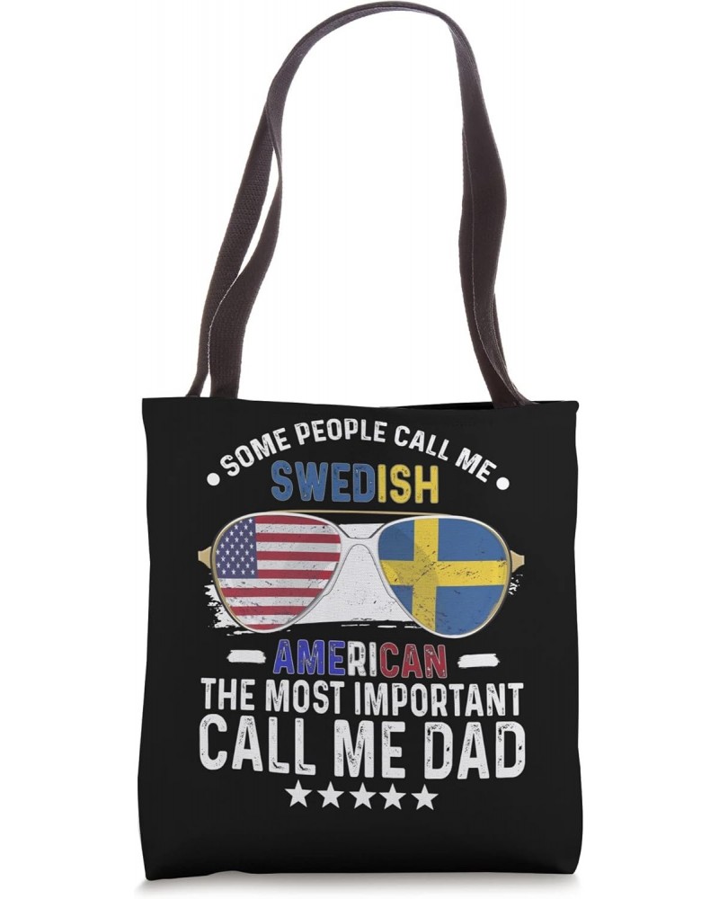 Swedish Dad Sweden Fathers Day Papa Swedish American Tote Bag $13.20 Totes