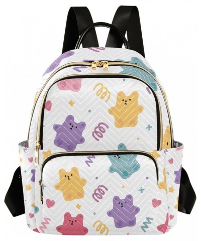 Mini Backpack Purse for Women Lightweight Girls Small Size Color Bear Star Heart School Teens College Traveling Small $17.48 ...