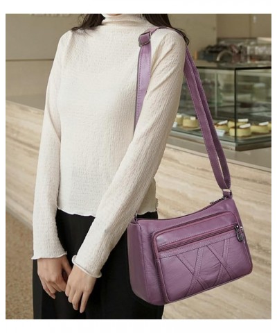 Mother's Shoulder Bag Women Soft Tote Bag Large Casual Fashion Travel Hobo Bag Purse Purple $16.90 Totes