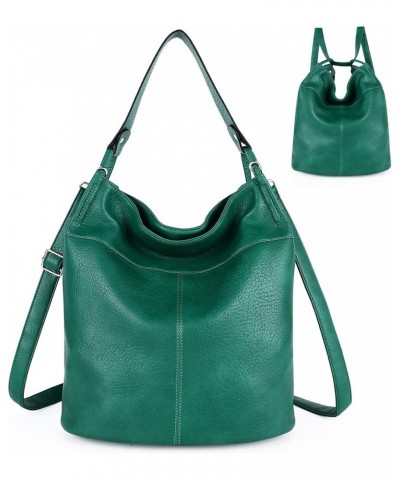 Purse for Women Convertible Backpack Purses and Handbags - Brown 42green $12.80 Hobo Bags