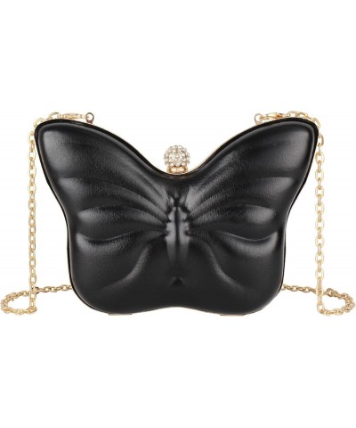 Women Ladies Butterfly Shaped Evening Handbag Fashion PVC Chain Shoulder Crossbody Bag Butterfly Satchel Clutch Black $13.77 ...